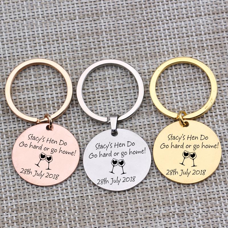 

Keychains Customized Private Key Chain Hand Stamped Jewelry Motivational Gift "Go Hard Or Go Home"For Men Women Car Pendant 1 Pcs