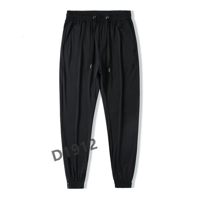 

2021 men's thin fashion joker stretch nine pants loose, straight, slim, foot banding casual trousers m-4xl#13, Black