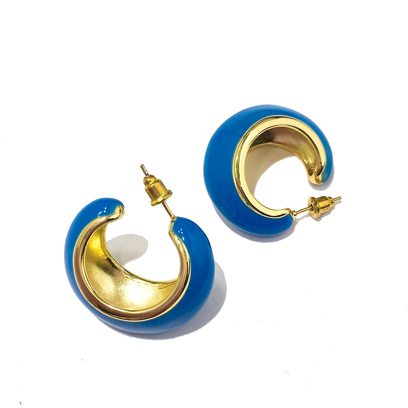 

2021 Dangle good quality earrings women affordable drop cornicello earring high end custom jewellery copper 4 color lovers simplicity luxury designer jewelry