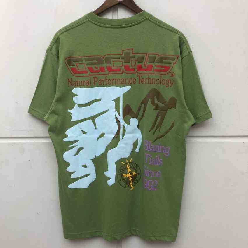 

Men's T-Shirts Foam print travis scott cactus jack trails man T-shirt better quality tops t harajuku men's clothing