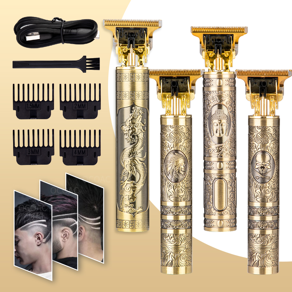 

USB Rechargeable T9 Hair Clipper For Men Electric Hair trimmers Cordless Shaver Trimmer 0mm Men Barber Hair Cutting Machine