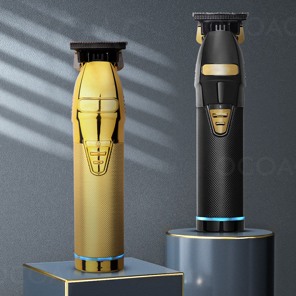 

Gold Hair Trimmer Men Professional Barber Shop Hair Clipper Rechargeable Electric Cordless Outliner Hair Cutting Machine 10W