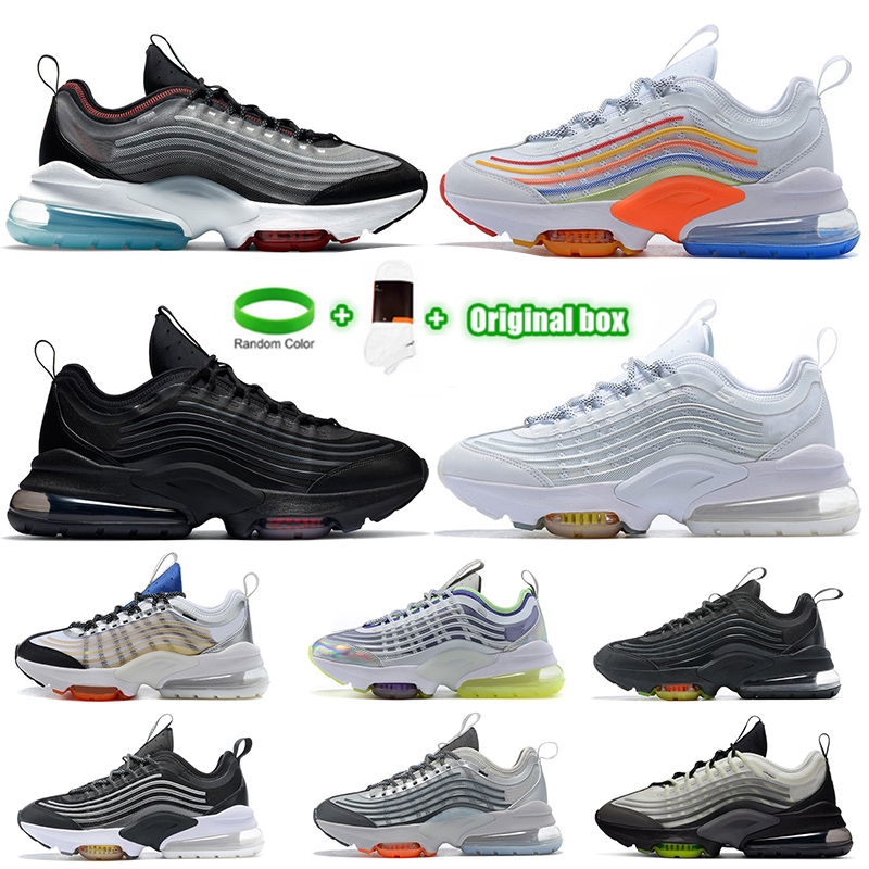 

[Bracelet+Socks+Original Box]Top Fashion ZM950 Running Shoes Womens Mens Cushions ZM 950 Triple White Colorful Black Japan Volt Neon Rainbow Sport Trainers Sneakers, Customize