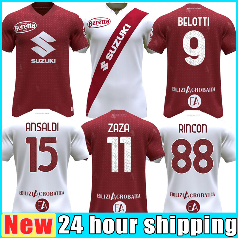 

2021 2022 Torino Soccer Jerseys Home #9 BELOTTI #11 ZAZA IZZO MEN Uomini Uniform Shirt Away BASELLI NKOULOU I.FALQUE 21/22 Maillot de football jersey thailand kids set, Home+patch