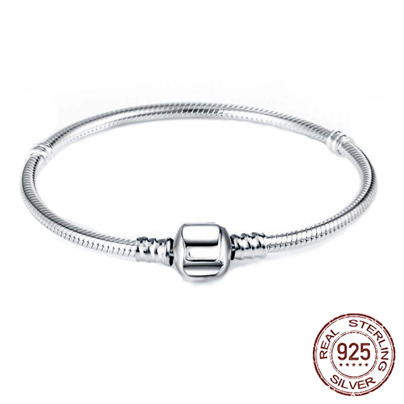 

Silver 925 Chain Charm Bracelet with ALE S925 Logo Fit DIY Beads Charms Women Handmade Christmas Gift Original Jewelry PS003