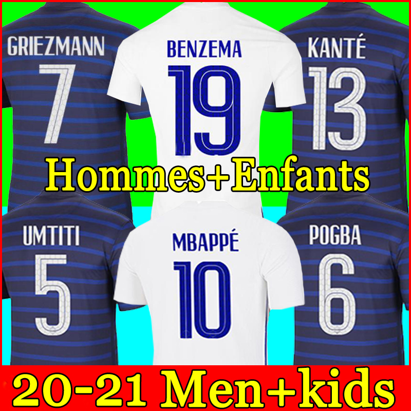 

BENZEMA soccer jersey Maillot de foot equipe Maillots de football shirt FEKIR PAVARD uniforms de la 2021 men + kids kit, 20-21 3rd