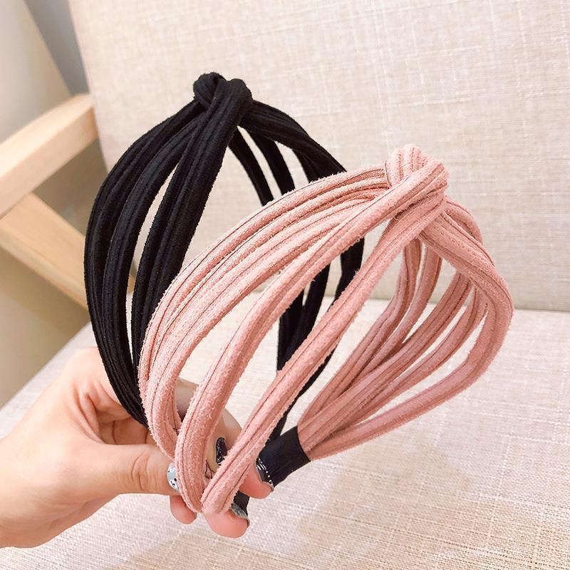 

Hair Accessories Fashion Wide Fabric Hairband For Women Girls Bezel Sweet Super Fairy Hoop Hollow Headbands Headwear