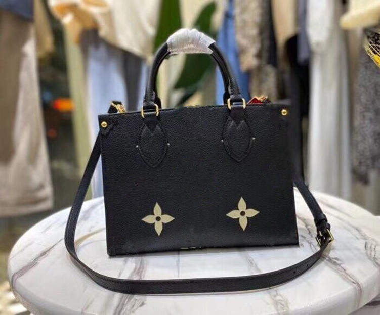 

6 colors Women Luxurys Designers Handbags M45779 Ladies Tote Shopping Bags Fashion Onthego PM Classic Letter Purse shoulder bags