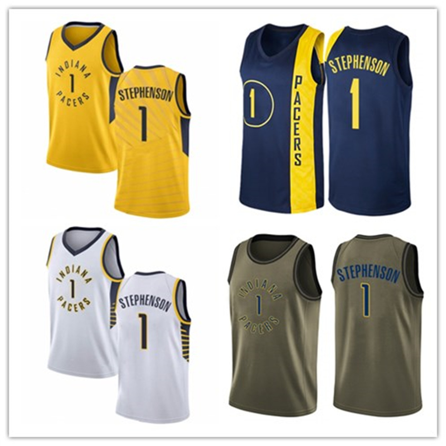 

2021 Lance men women youth 1 Stephenson Indiana Pacer basketball jerseys red Blue jersey leave number name, Black;red