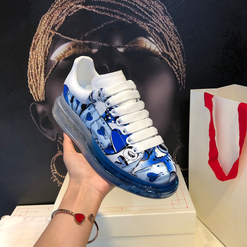 

2021 Top Sale Newest Black Red Speed Sock Shoes Womens Mens Casual Shoe Graffiti Lace Up Vintage Sneakers 35-45, 01