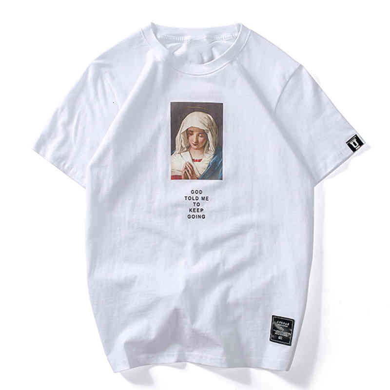 

men's t-shirts lacible streetwear mary printed short sleeve shirt men summer casual shirts cotton hip hop ops o-neck ees mens shir, White;black