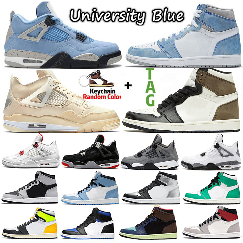 

Sail Shadow 2.0 1s 4s University Blue Basketball Shoes Hyper Royal Dark Mocha Silver Toe Twist 1 4 men women Sports sneakers, Triple black