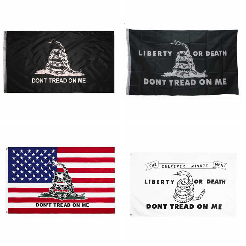 

90*150cm Gadsden Flag Dont Tread on Me Snake Usa Presidential Americal s s Cyz2900