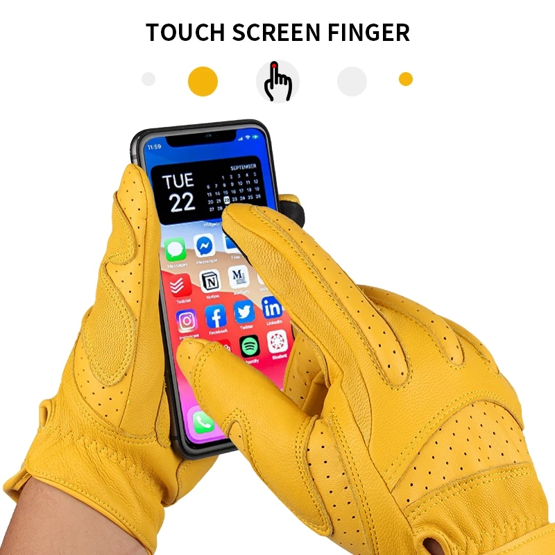 

OZERO Men Motorcycle Gloves Touchscreen Riding Racing Gloves Full Finger Breathable Non-slip Motorbike Motocross Guantes Glovesg