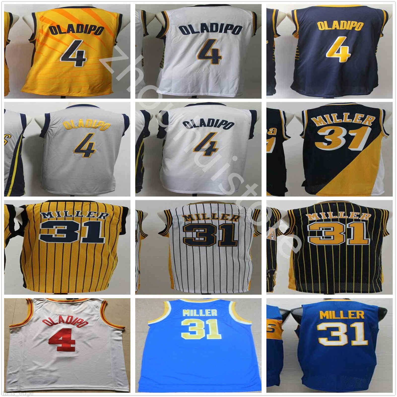 

NCAA College Victor 4 Oladipo Jersey Blue White Yellow Wholesale Cheap Mens Retro Vintage Reggie 31 Miller University Basketball Jerseys, As picture