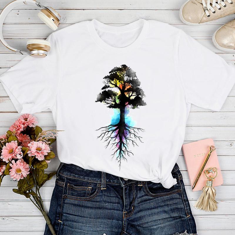 

Women' T-Shirt T-shirts Women Watercolor Aesthetic Trend Kawaii Fashion 90s Clothing Tshirt Top Lady Graphic Female Print Clothes Tee, Cz22772