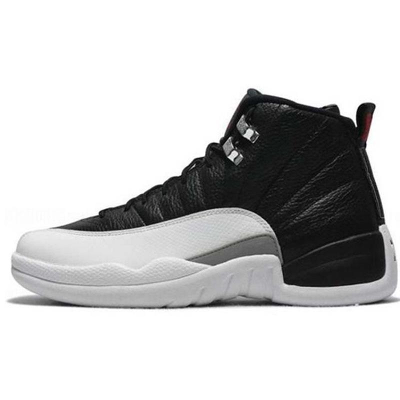 

descent reflective 12s jumpman basketball shoes reverse flu game sunrise university gold cny white dark grey fiba mens sneakerszh2z