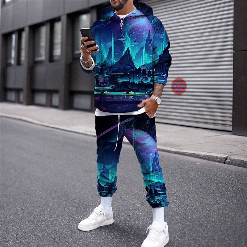Sweats à Sweats à capuche 3D pour hommes Imprimé graphique à capuche occasionnel Daily Daily Impression Casual Streetwear Sweatshirts Sweatshirts