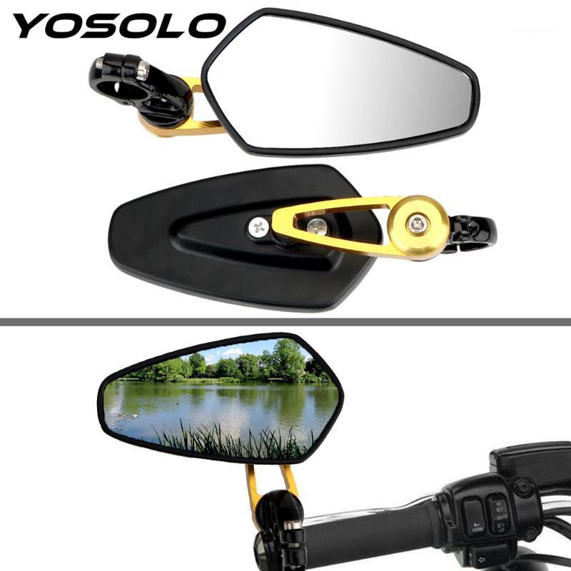 

Motorcycle Mirrors YOSOLO 2Pcs/set Side View Motorbike Scooters Rearview Mirror 7/8" 22mm Bar End Rear For Cafe Racer