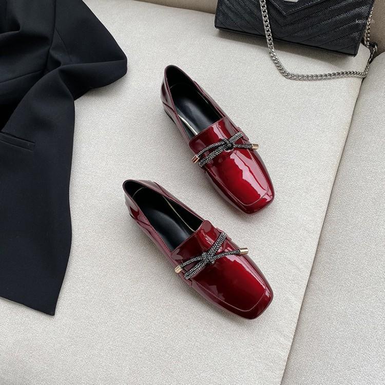 

2021 Women Pumps Autumn Spring Cow Leather Square Toe Wine Red Color High Heels Lady Shoes Party Dress Wedding, Black