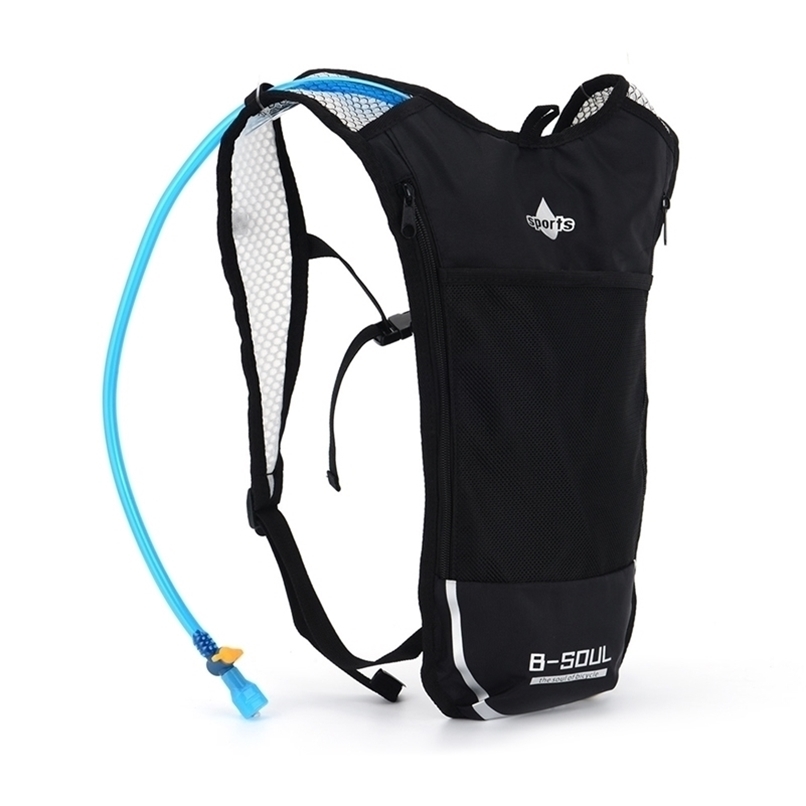 

B-SOUL Ultralight Cycling Backpack Running Vest Bag Breathable 5L Large Capacity Portable Hydration Pack With 2L Water 220112