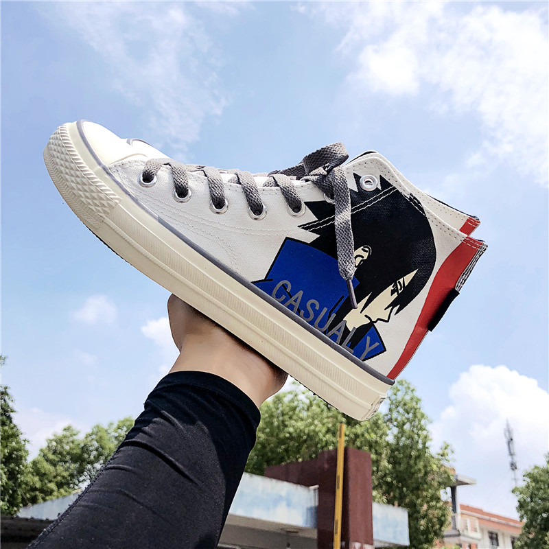 

21SS Life style Hi men women canvas printed reflective casual shoes classic multi-color mens womens shoe size 36-45, Black
