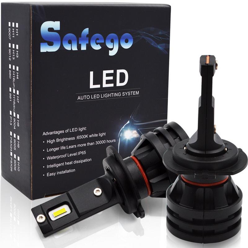 

Car Headlights Safego M2 2PCS H7 LED H4 H11 H8 H9 Headlight Bulbs 55W 6000LM Super Bright 6500K Motorcycle Light Lamps For Cars