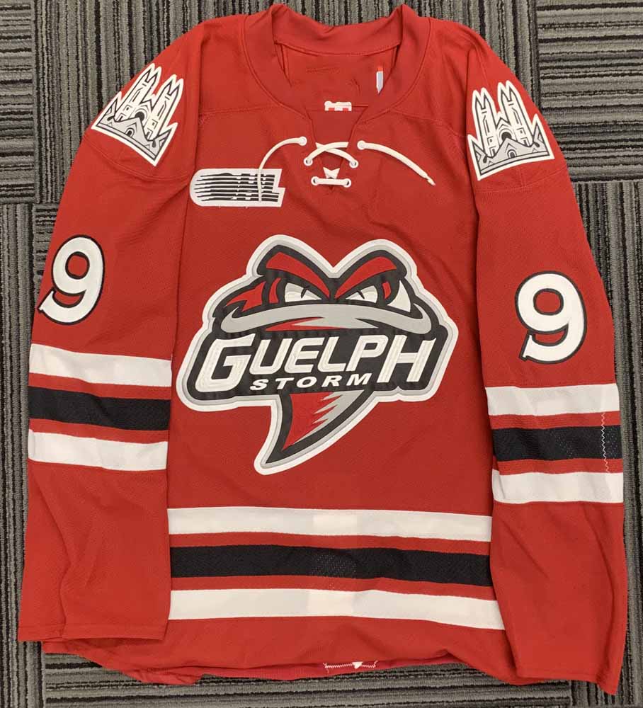

rare Hockey Jersey Men Youth women Vintage GUELPH STORM #9 Nick Suzuki Game Worn Size S- custom any name or number, Wine red youth s-xl