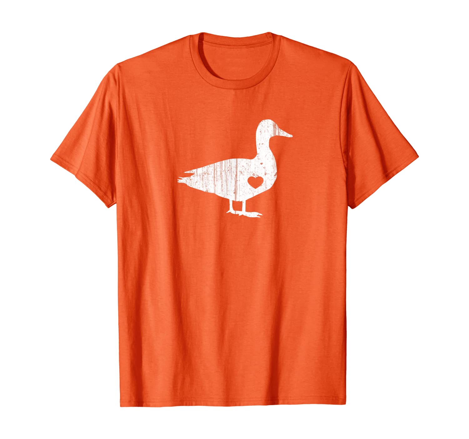 

White Duck T-Shirt Waterfowl Farmer Quack Tee, White;black