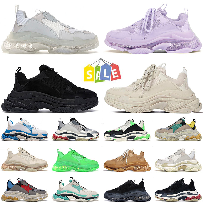 

mens women running shoes triple s sneakers platform 17FW Paris Black White Volt Designer Vintage Old Dad Bottom top fashion trainers sports 36-45, 17 36-45