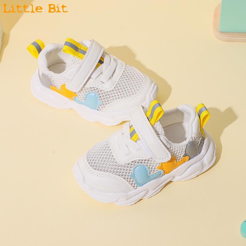 

Baby Walking Shoes Spring And Autumn 0-2 Soft Bottom Through Net Boys' Kick Proof Girls' First Walkers