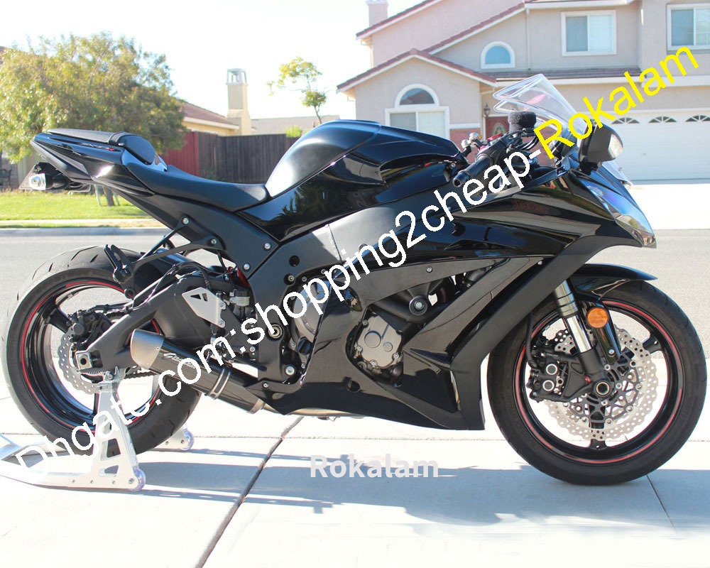 Pour Kawasaki Catériel Ninja ZX10R ZX 10R ZX-10R 2011 2013 2013 2014 Kit de motocyclette noir 2014 2014 (moulage par injection)