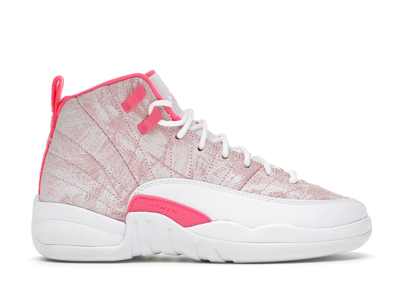 

with Box 2021 Women's Basketball Shoes Sneakers 12s Arctic Punch White Pink for Women GS Sports Shoe