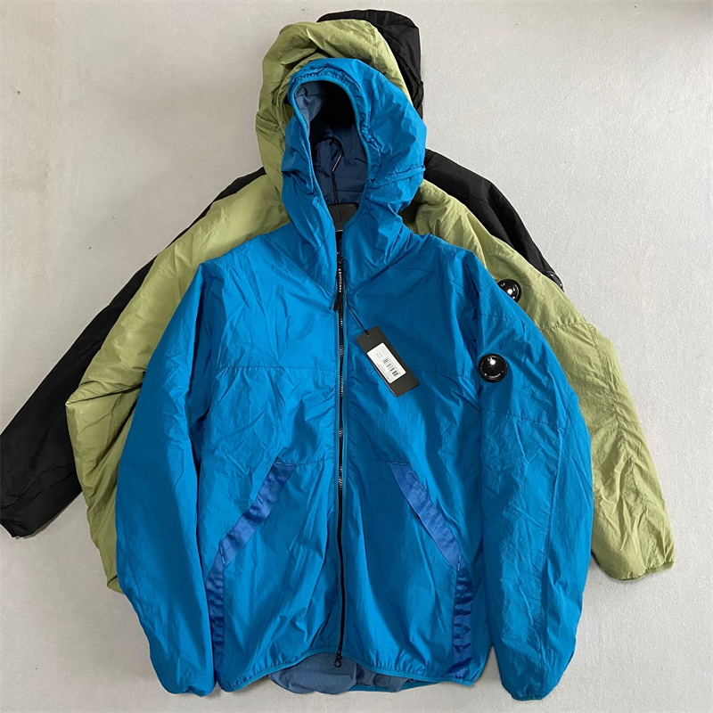 

Winter Coat Men's Down & Parkas Men CP Logo Men Jacket Warm Cotton Coat Male Overcoat Parka Outwear Polyester Padded Hooded Coat, Black