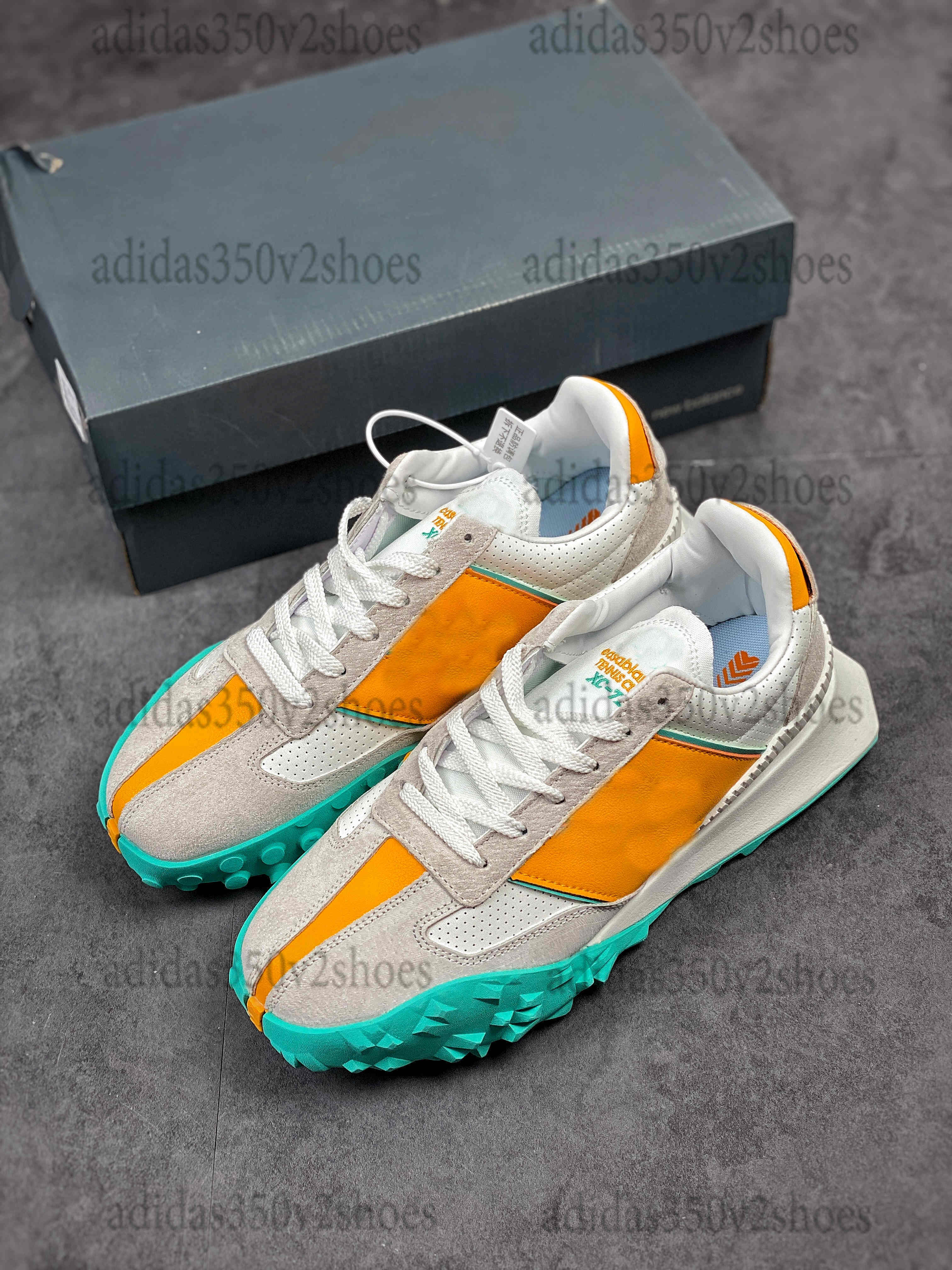 

NEW X Casablanca Xc-72 Sneakers Desginer 72 Sports Shoes Suede Vintage Knit Mesh Low top multicolour Men Womens Shoe, Color 1
