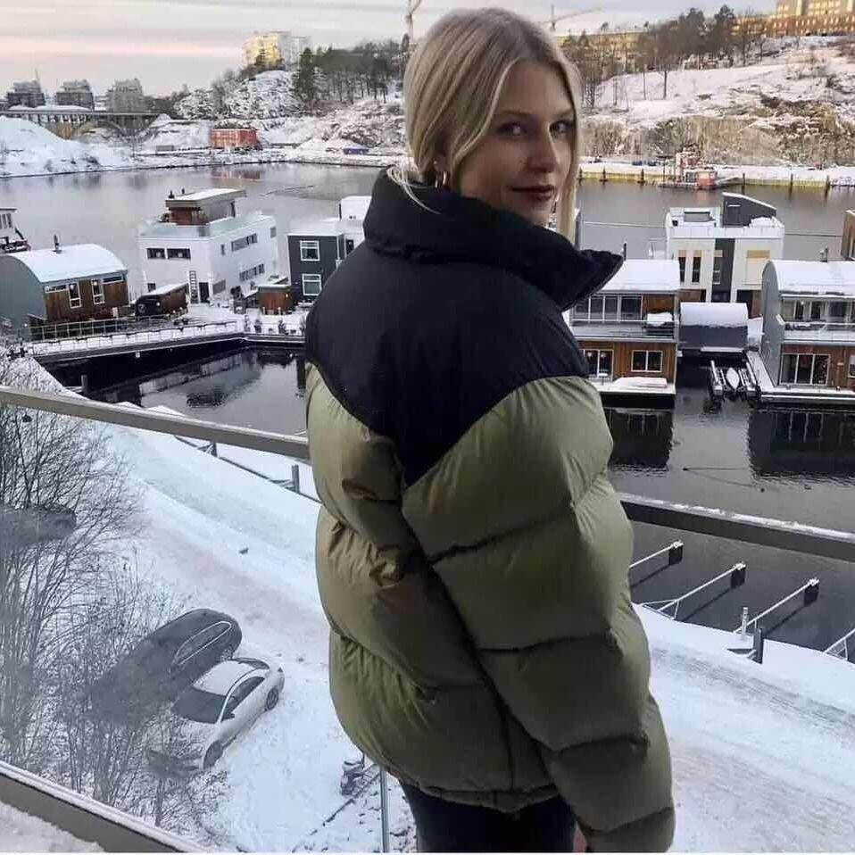 

Cotton Jacket Men's and Women's Jackets Parka Coat 1996 NF Winter Outdoor Fashion Classic Casual Warm Men Women Embroidered Zipper Tops Wear, Beige