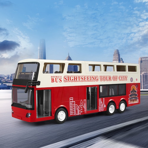 

E640 Simulation Remote Control Double layer Bus Realistic Sound and Light RC City Bus Car Toys