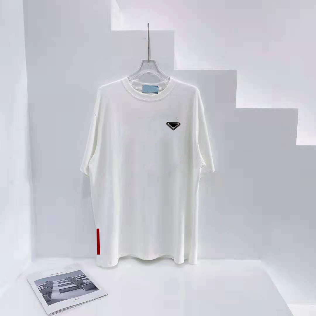 

Mens T Shirts Summer Breathable Tees Tops Unisex Shirt With Budge Letters Design Short Sleeves Classic Streetwears Clothing EU Size XS, White;black
