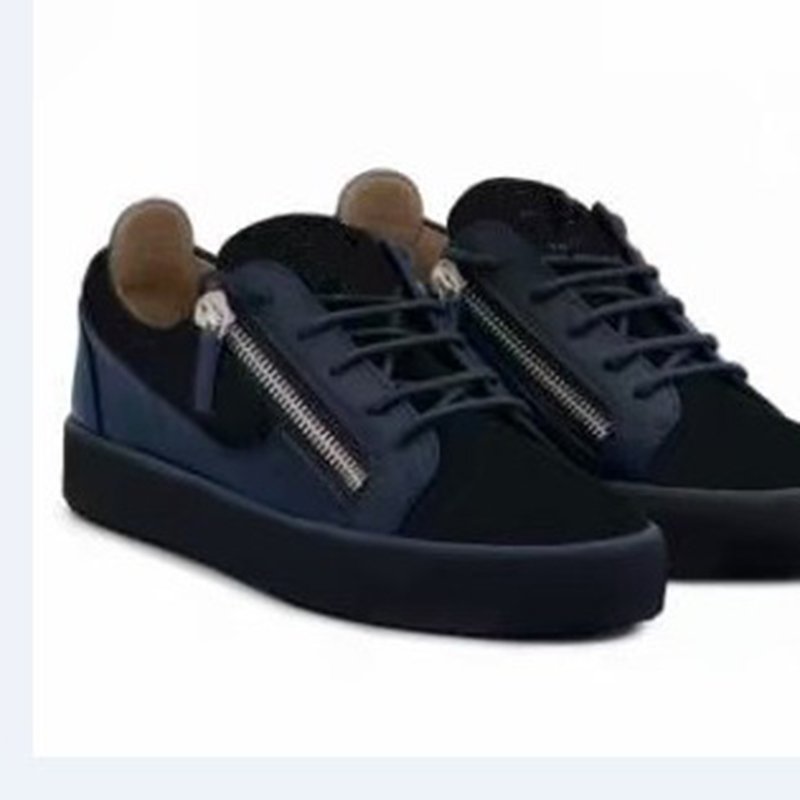 

Men & Women Genuine Leather Top trainers fashion zanotty casual Shoes, Luxury Brand Comfortable Lace-up Double zipper cNMAA0003, Red;white