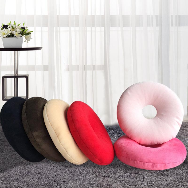 

Cushion/Decorative Pillow Seat Cushion Candy-colored Broken Latex Particles Hollow Design Protection Cervical Vertebrae Hip Reduce Fatigue, Red