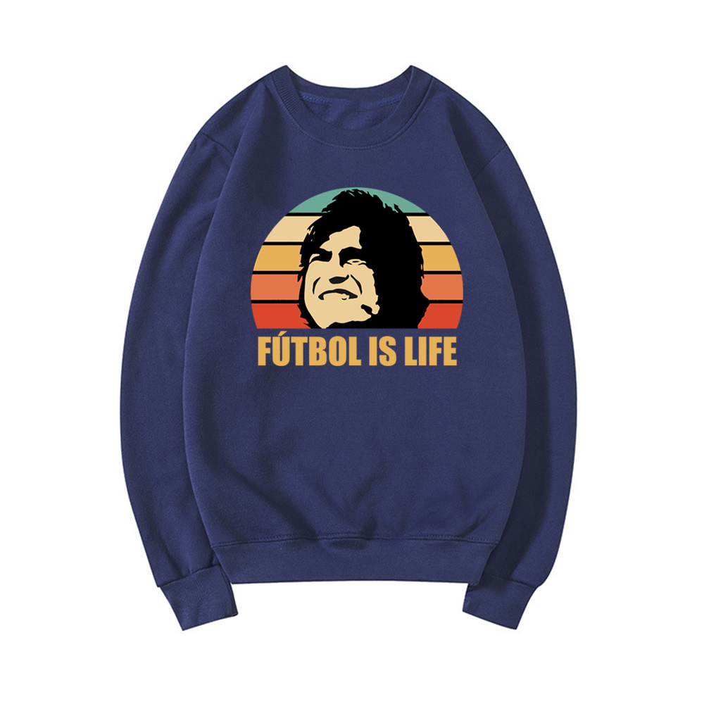 

Futbol Is Life Rainbow Sweatshirt Ted Lasso AFC Richmond Dani Rojas Hoodi Football Is Life Unisex Tops Streetwear Sweatshirts, White;black