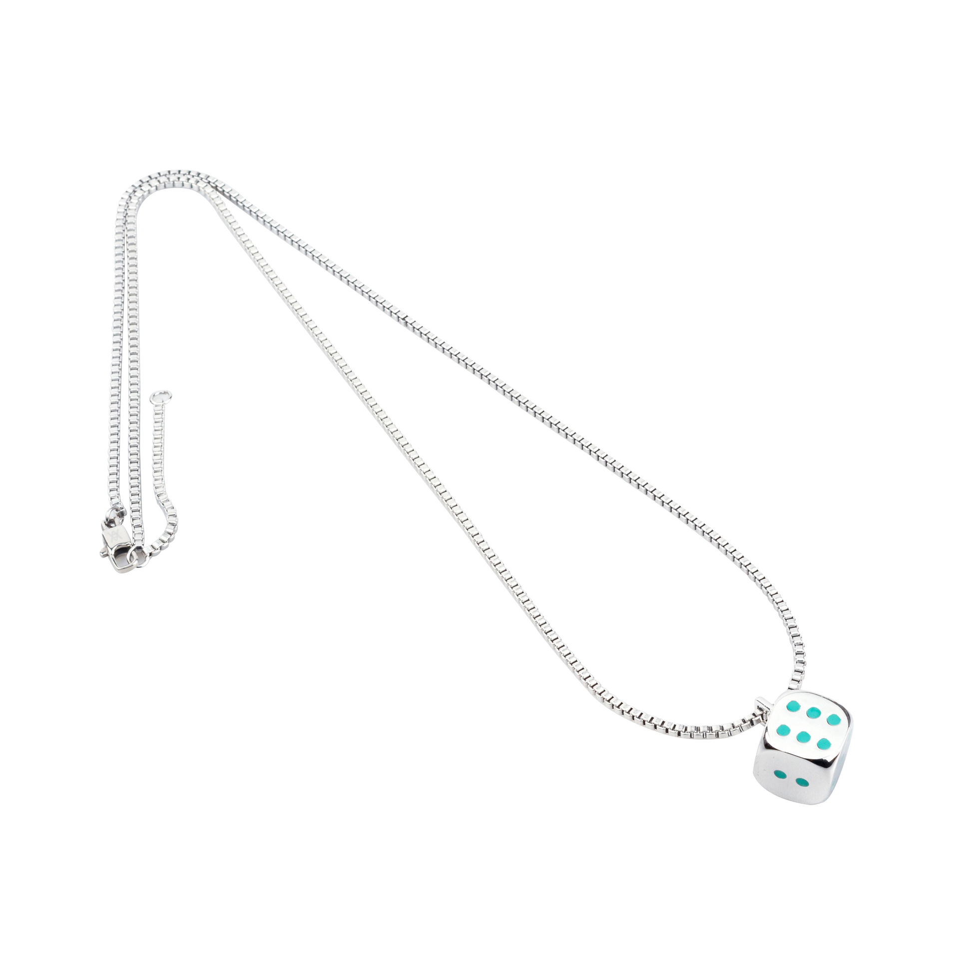 

2021 Star Models Spring And Summer Daniel Arsham Style Pendant Couple Hip Hop Trend Cool Lucky Dice Necklace