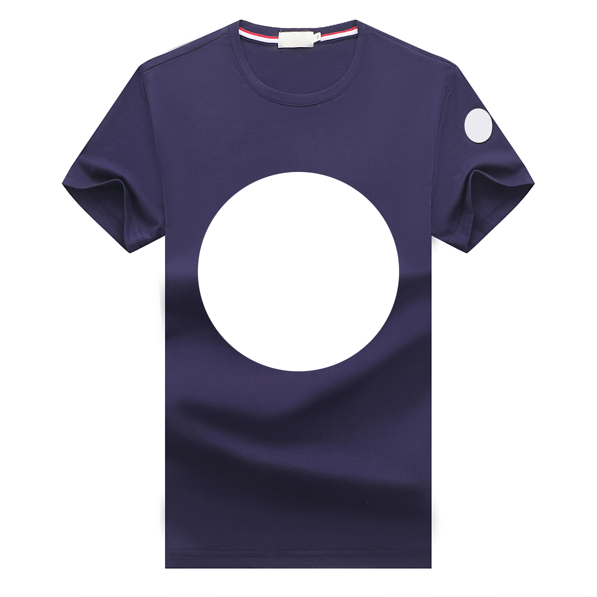 

Casual Mens T Shirts Big Print And Embroidered Letter Badge Womens Tees 2color, White