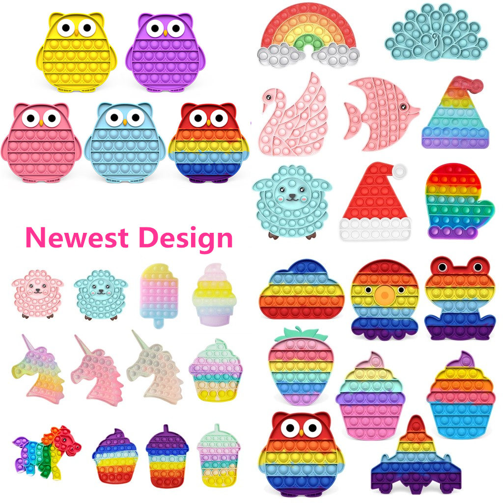 

Fidget Toys Push It Bubble Antistress Toys Anti-stress Soft Sensory Gifts Reusable Squeeze Toys Gifts Stress Reliever Board Games 021, Extra fees not goods