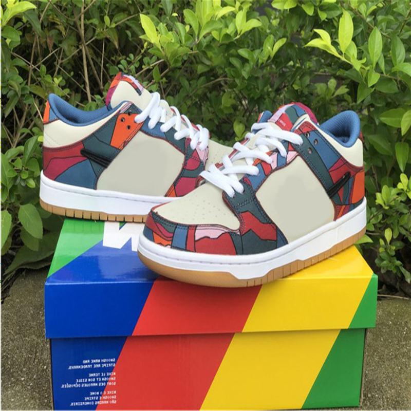 

SB Release Parra x Black Authentic Blue Pink Mocha Red DH7695-102 White Royal Original 2021 Women Outdoor Box Men Low Sports Sneakers G Phui, Customize