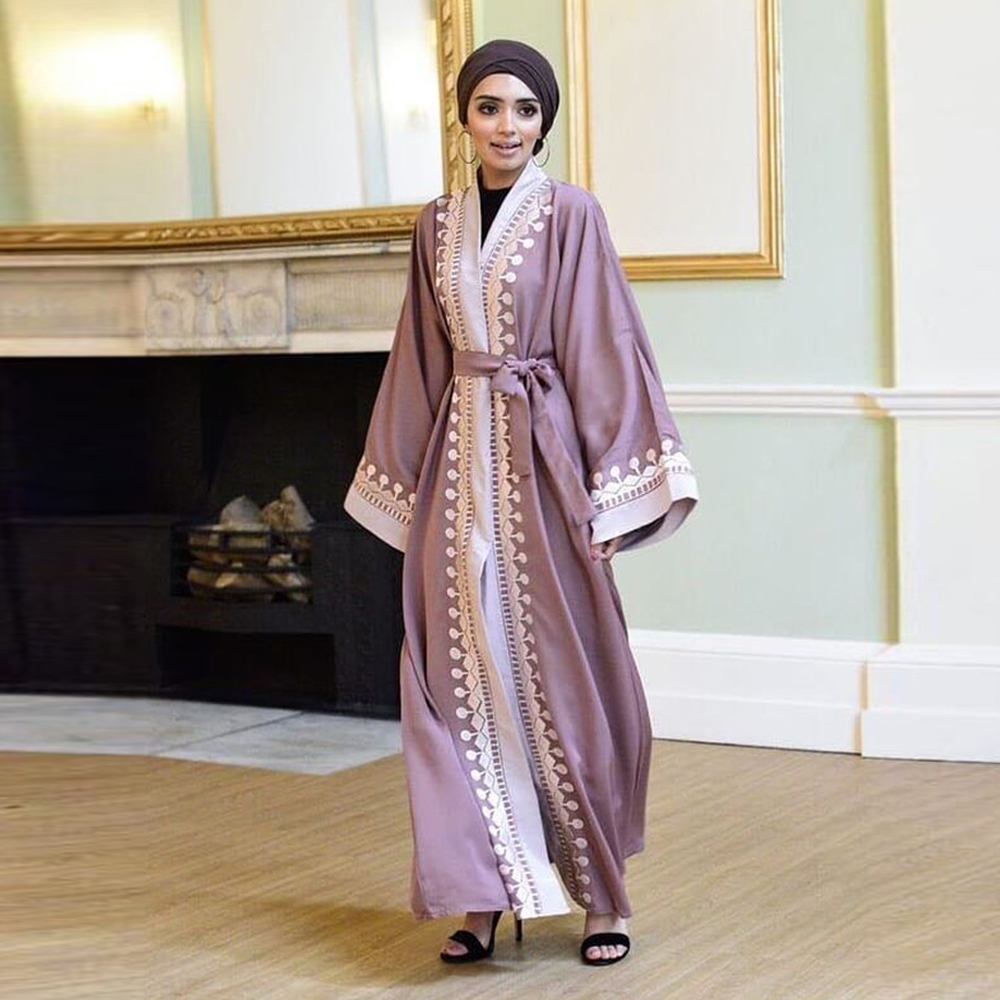 

Ramadan Kaftan Dubai Abaya Kimono Cardigan Turkey Hijab Muslim Dress Caftan Marocain Islamic Clothing Turkish Abayas For Women