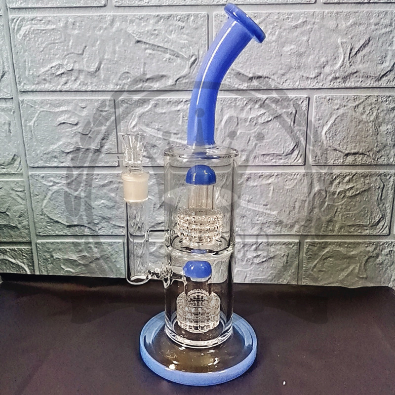

Recycler Water Pipes Heady Glass Bong arm tree Bong Glass Oil Dab Rigs With Showerhead Perc 18mm Female Joint Bowl