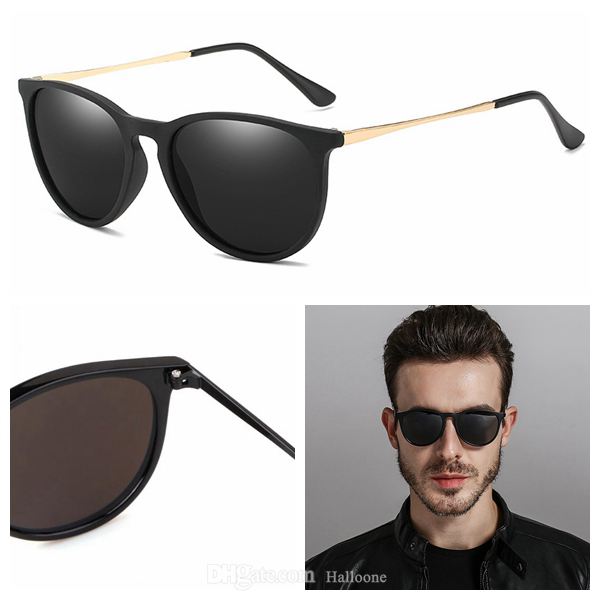 

Classic High Quality Ray Men Women Sunglasses Vintage Pilot Wayfarer 4171 Brand Sun Glasses Band UV400 Bans Ben With box and case R601, White;black