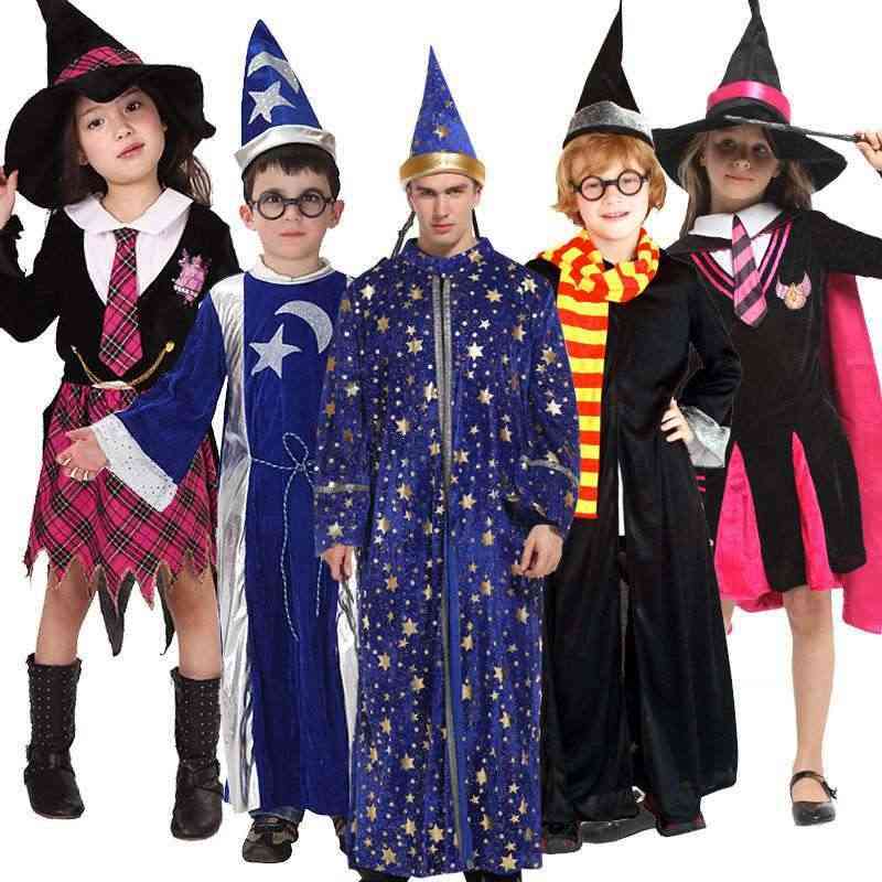Halloween children's costume wizard suit dance performance magician Harry Potter Costume-image-725268274