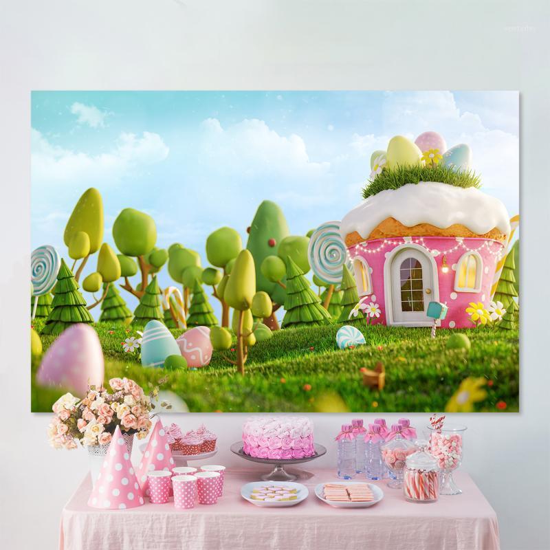 

Party Decoration Cartoons Ice Cream Cake Children Birthday Backdrop Pophone Po Studio Pography Background Wall Decorations